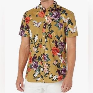 Goodthreads floral men’s plus button down NWT XXXLT